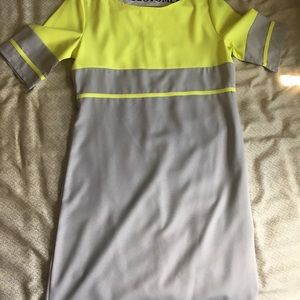 🐱 NEON YELLOW - GREEN GREY DRESS 🐱